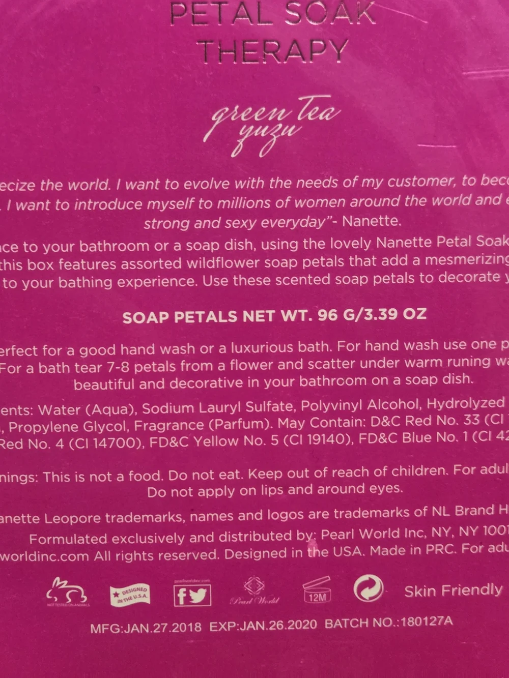 New Nanette Lepore Petal Soak Scented Soap Flowers Bath Gift Set ~ BIN 1H